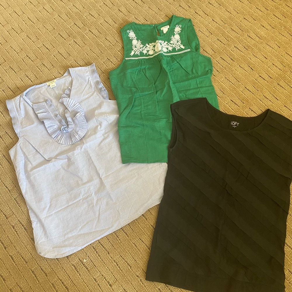 J.Crew and Loft XS bundle of tops